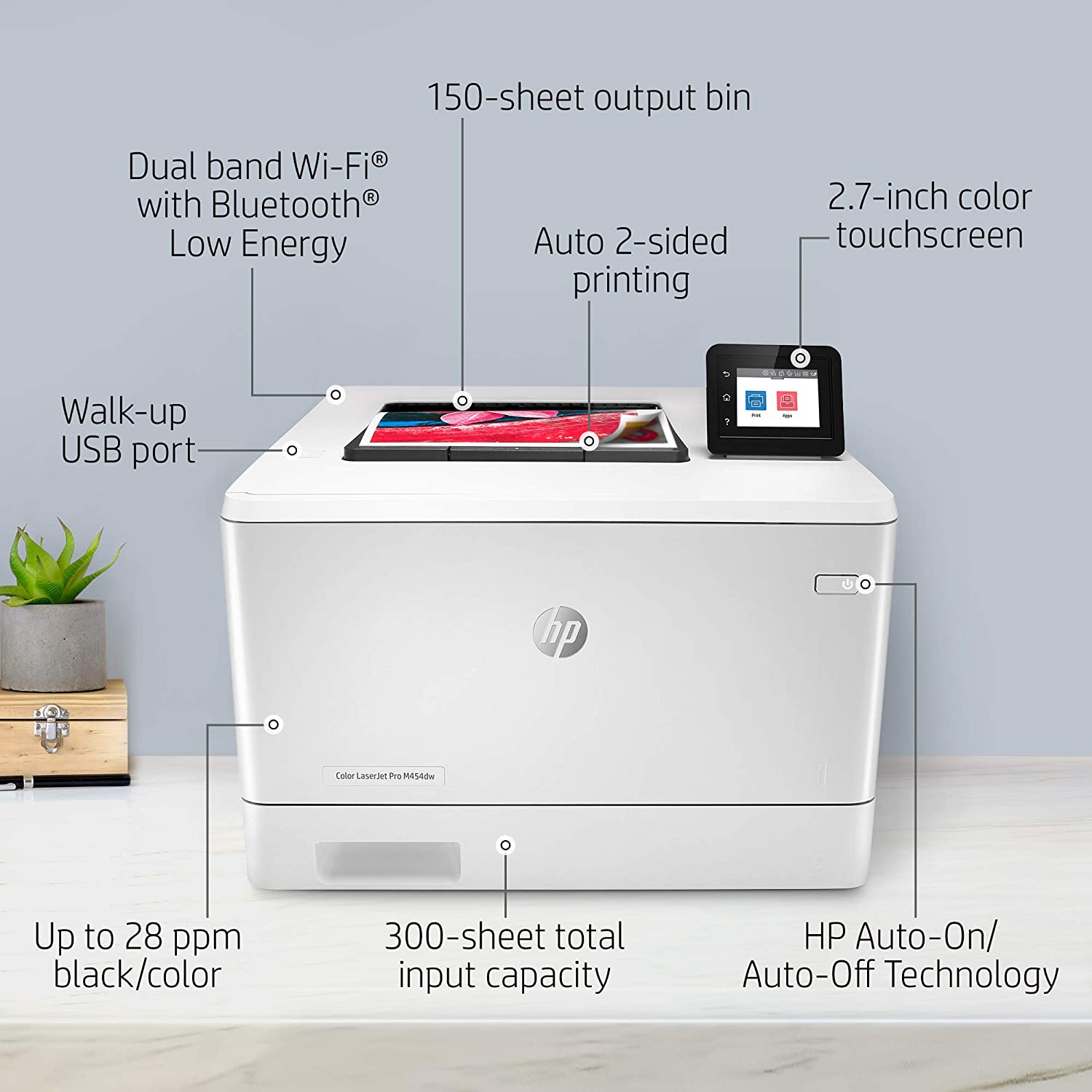 HP Color LaserJet Pro M454dw