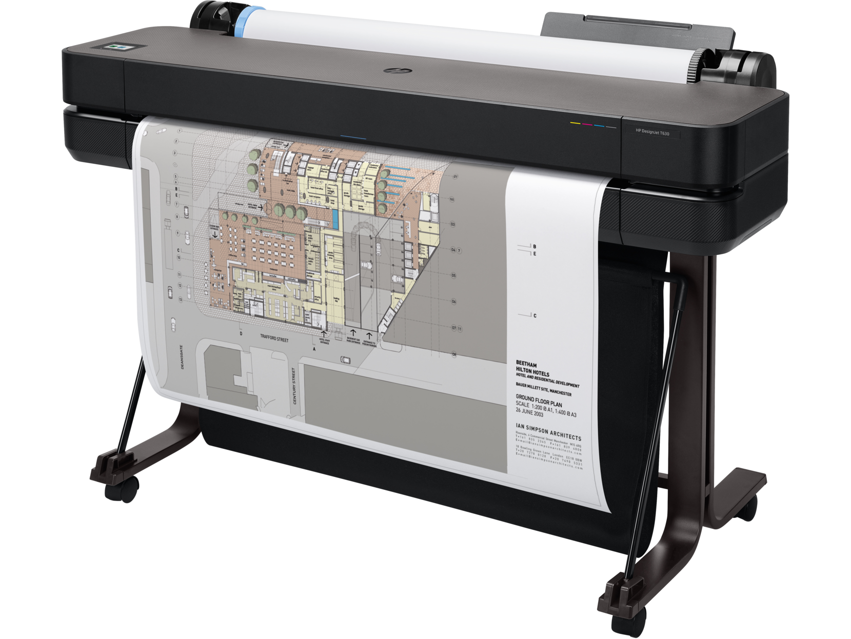 HP DesignJet T630 Wireless Plotter Printer - 36" | 5HB11A