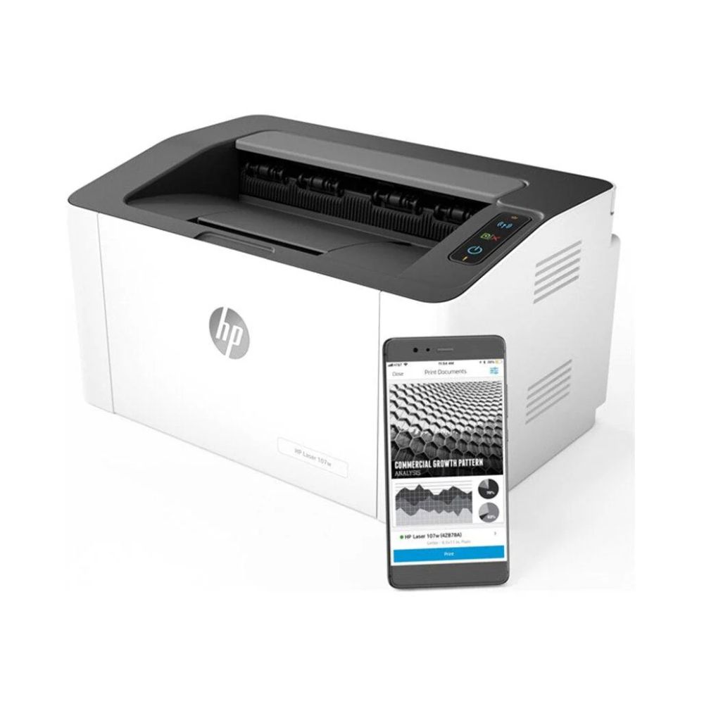 HP LaserJet 107w Wireless Printer - Versatile and Efficient Printing