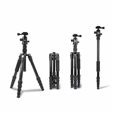 HPUSN 035LPRO+HP221 Aluminium Portable Tripod Suit for Camera