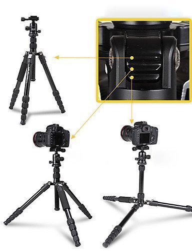 HPUSN 035LPRO+HP221 Aluminium Portable Tripod Suit for Camera