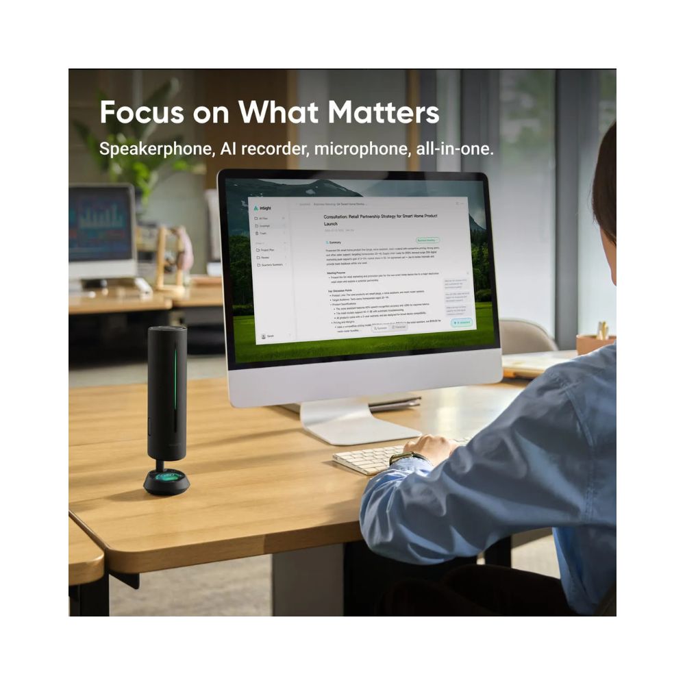 Insta360 Wave Conference Speakerphone AI 8-Mic USB-C