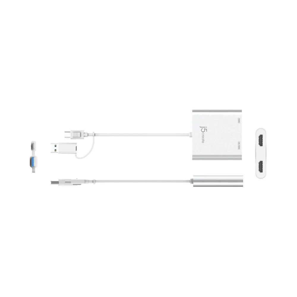 j5create JCA365 USB-C to Dual HDMI Multi-Monitor Adapter