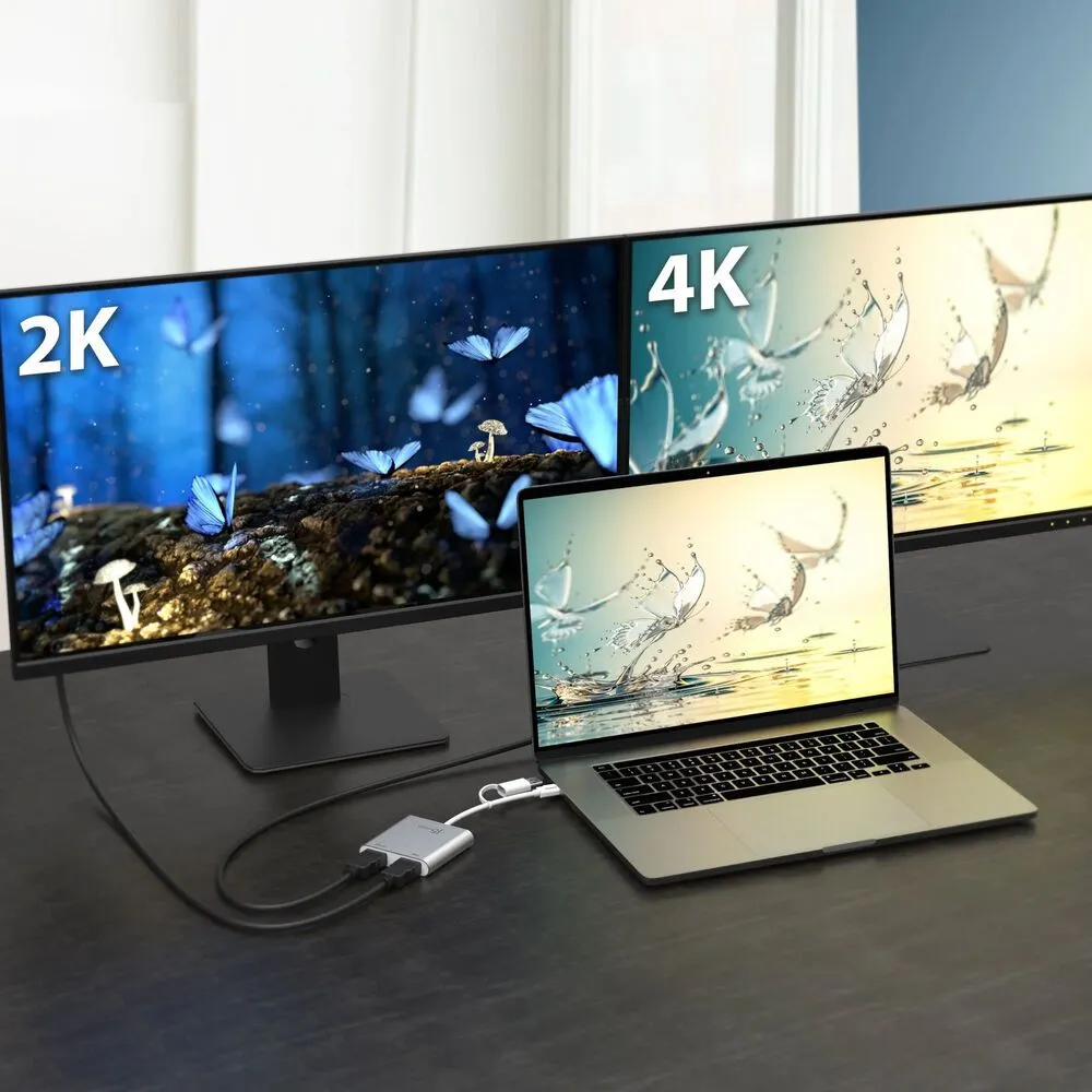 j5create JCA365 USB-C to Dual HDMI Multi-Monitor Adapter