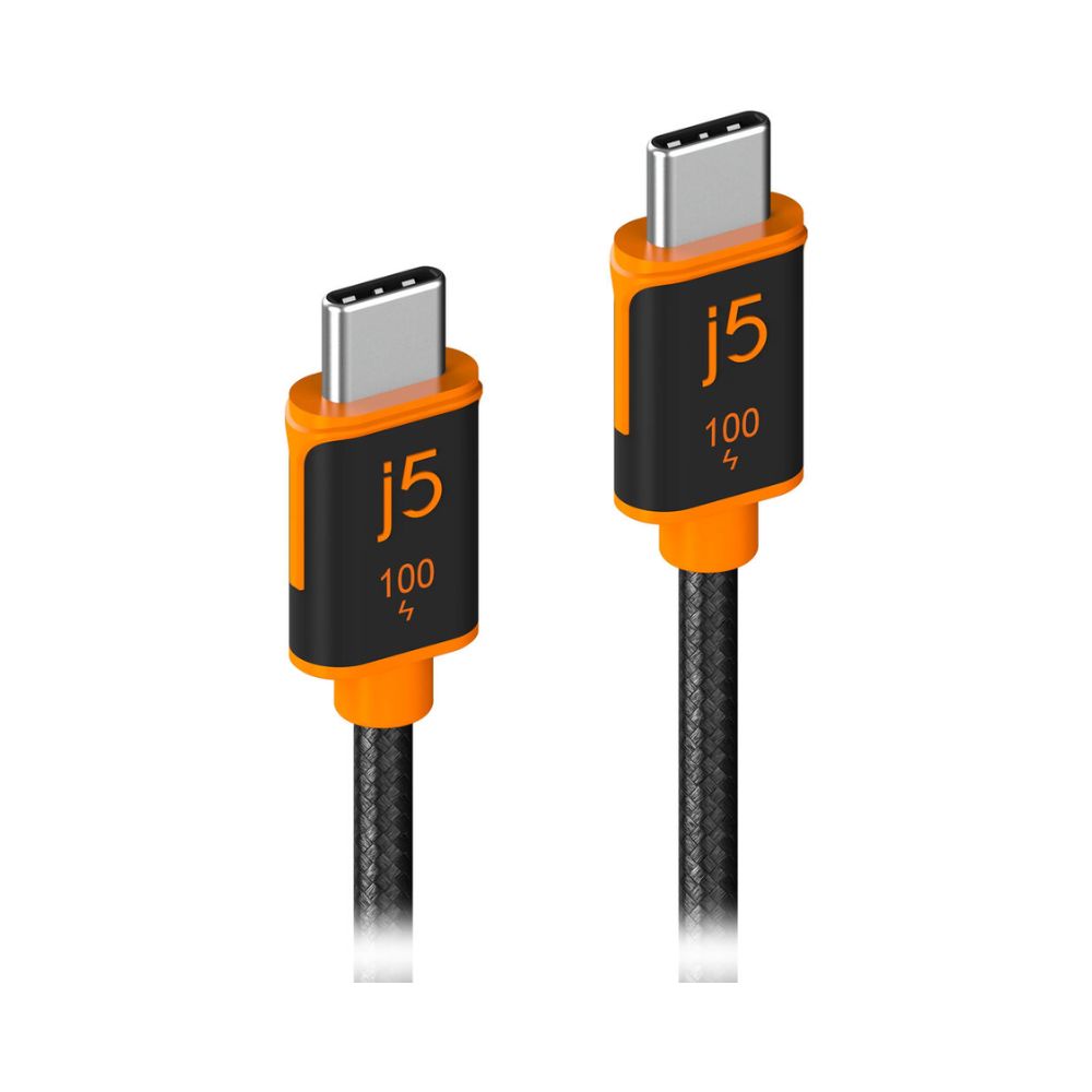 j5create JUCX25L18 USB-C 100W Sync &amp; Charge Cable (6′)
