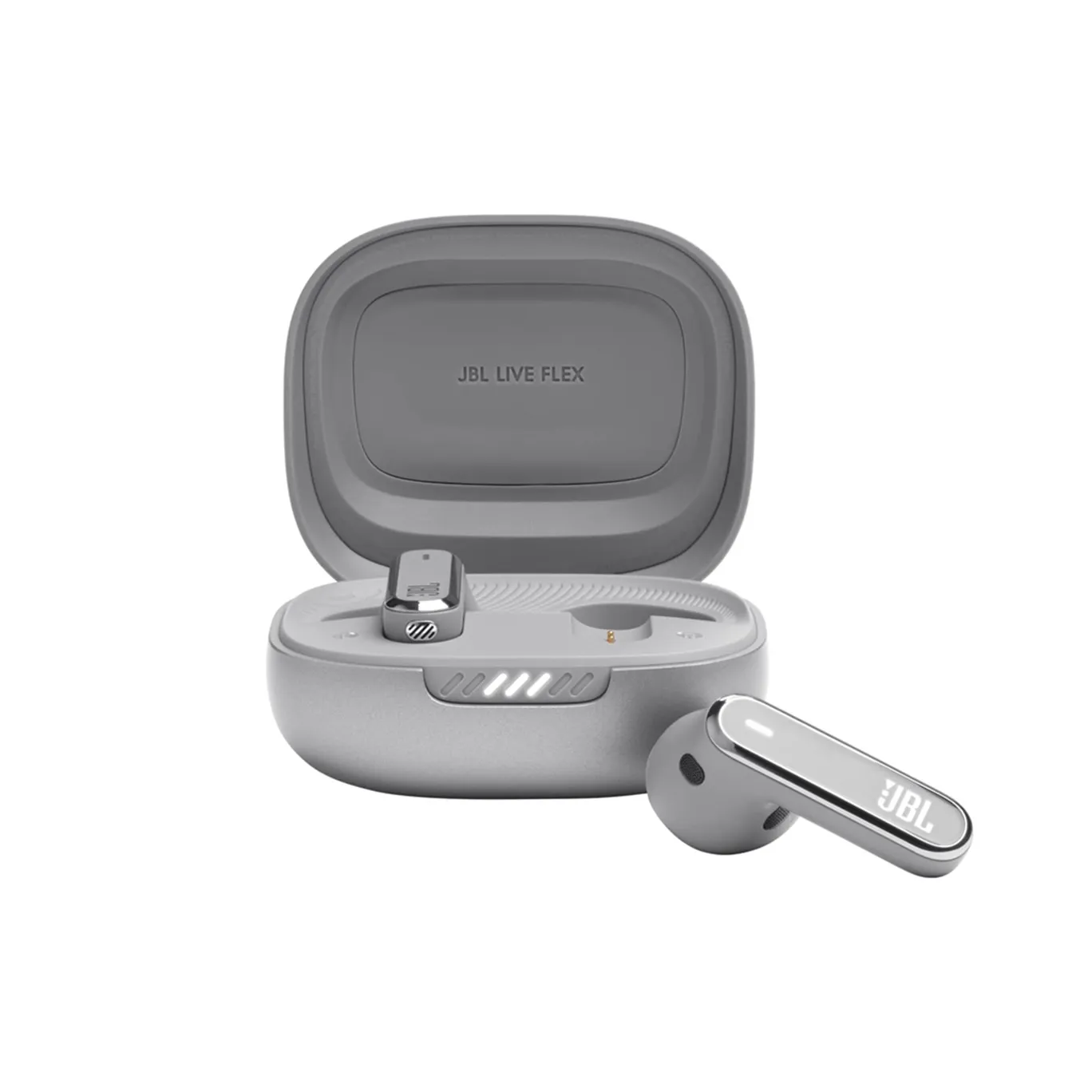 JBL Live Flex True Wireless Noise Cancelling Earbuds (Silver)