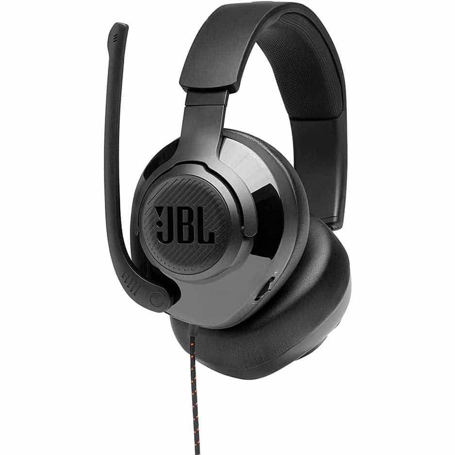 JBL Quantum 200 – Wired Over-Ear Gaming Headphones – Black, Large