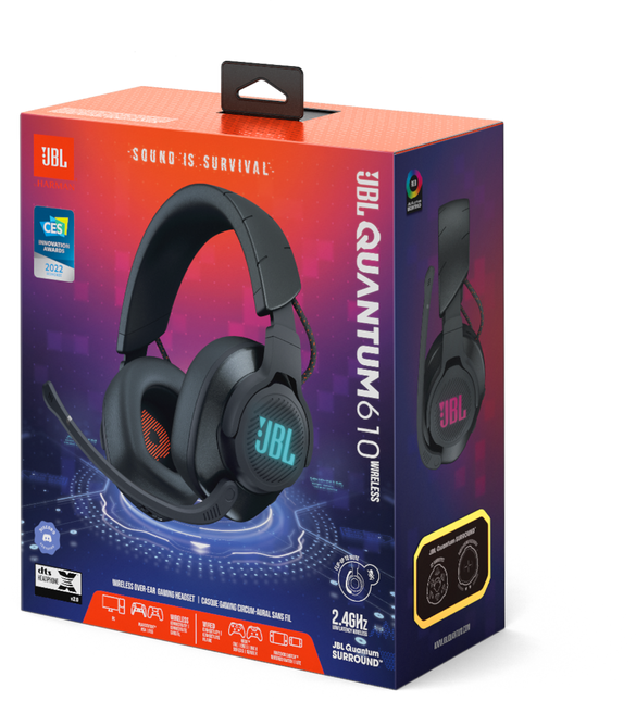 JBL Quantum 610 Wireless Gaming Headset - Black | JBL-QUANTUM610BLK