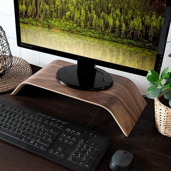 kalibri Wood Monitor Stand Riser – Computer Desk Holder Desktop