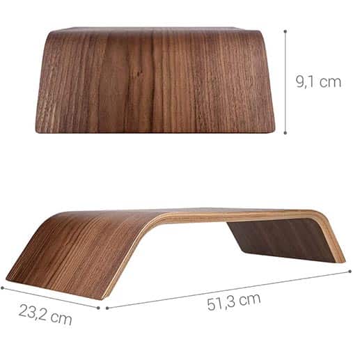 kalibri Wood Monitor Stand Riser – Computer Desk Holder Desktop