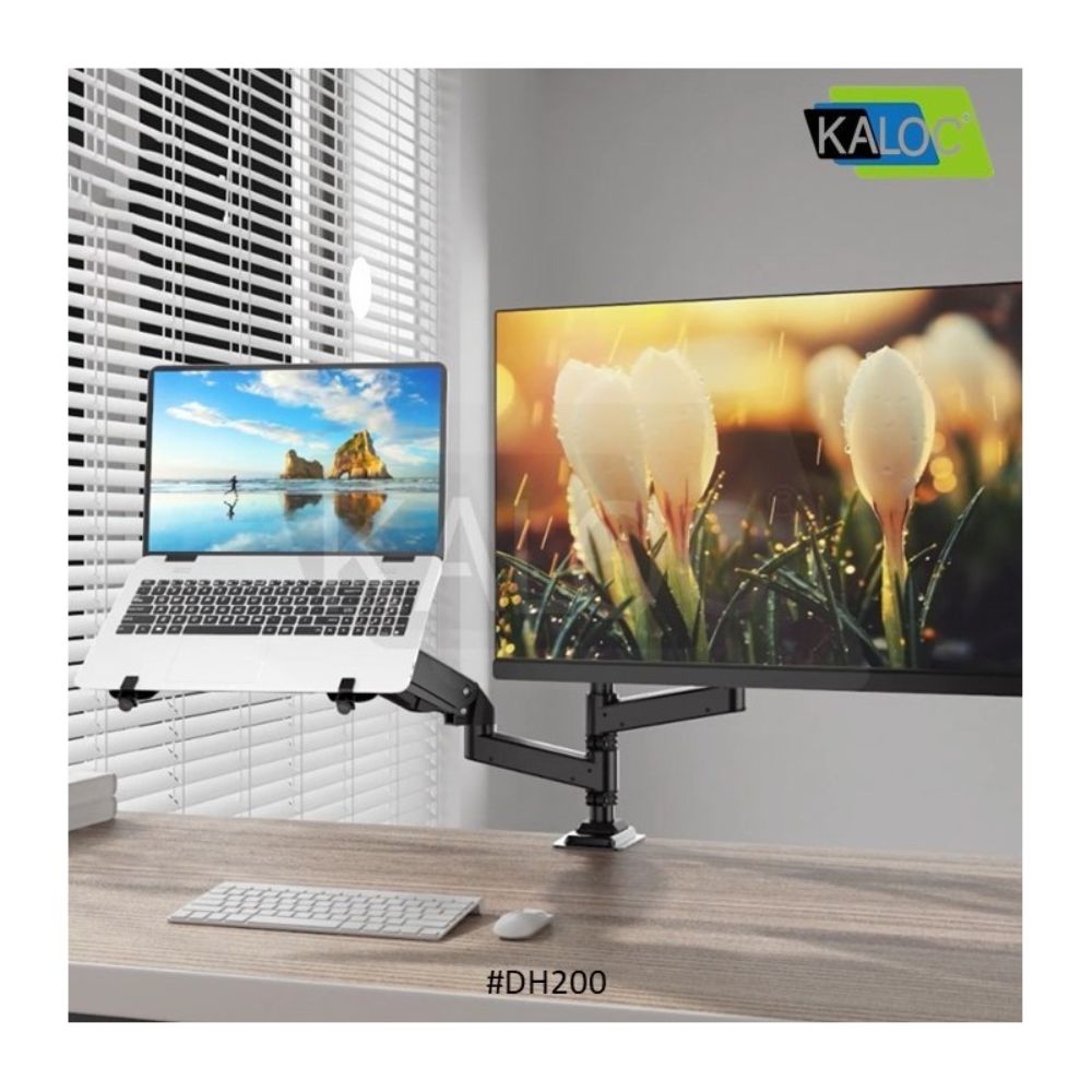 Kaloc DH200 H2 Adjustable Dual Monitor Arm