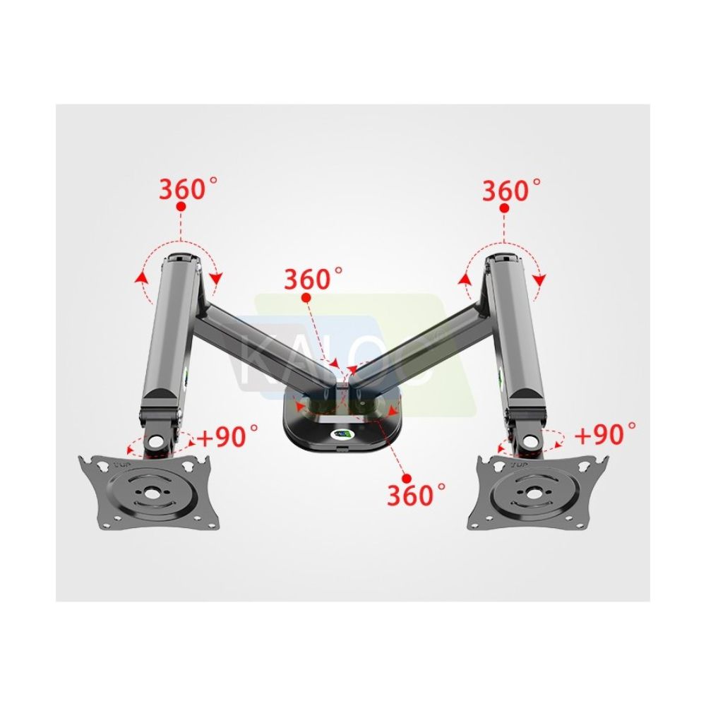 Kaloc DS2002B Adjustable Dual Monitor Arm