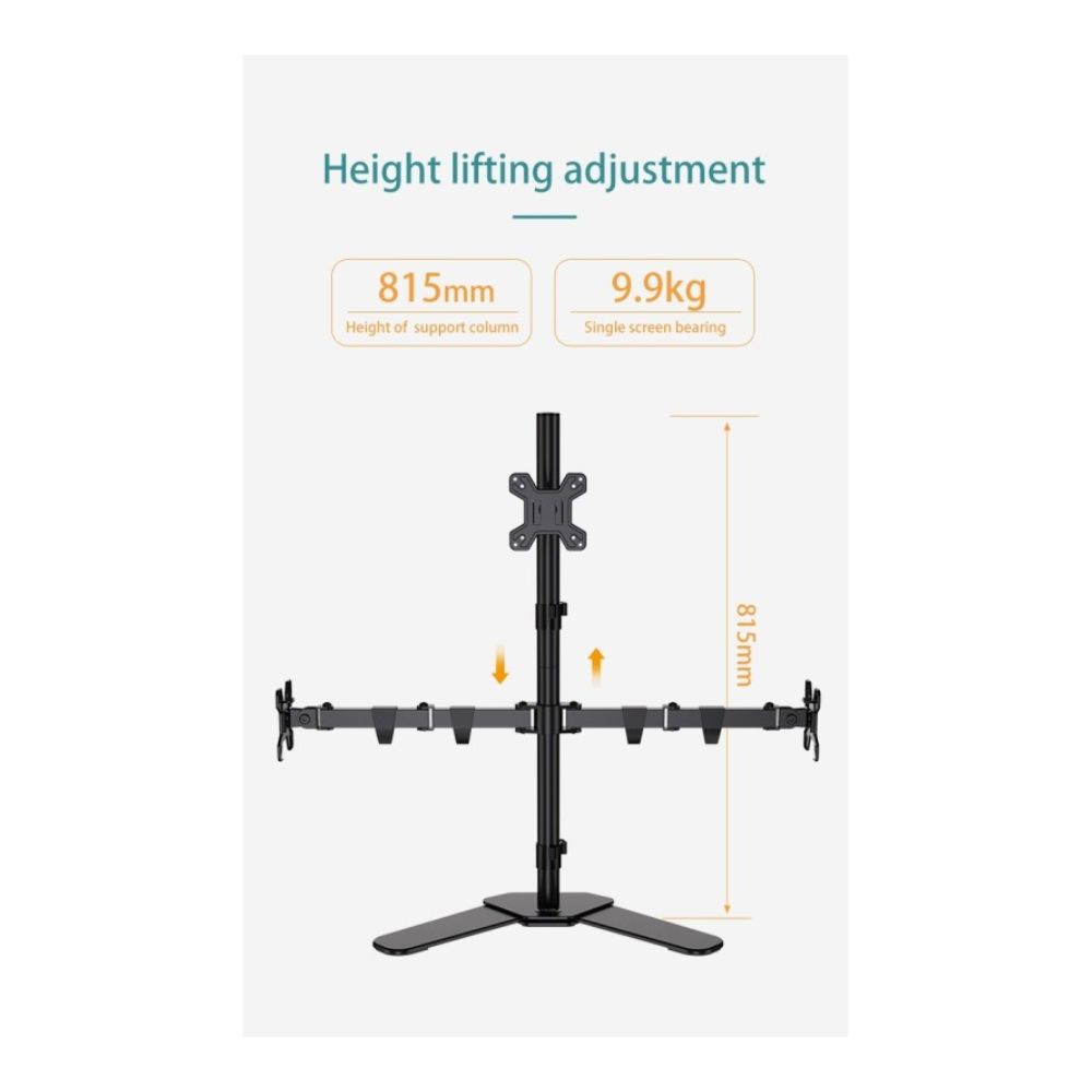Kaloc DW230T Adjustable Triple Monitor Arm