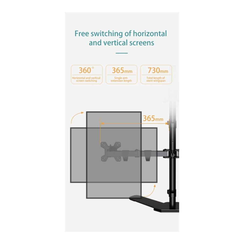 Kaloc DW230T Adjustable Triple Monitor Arm