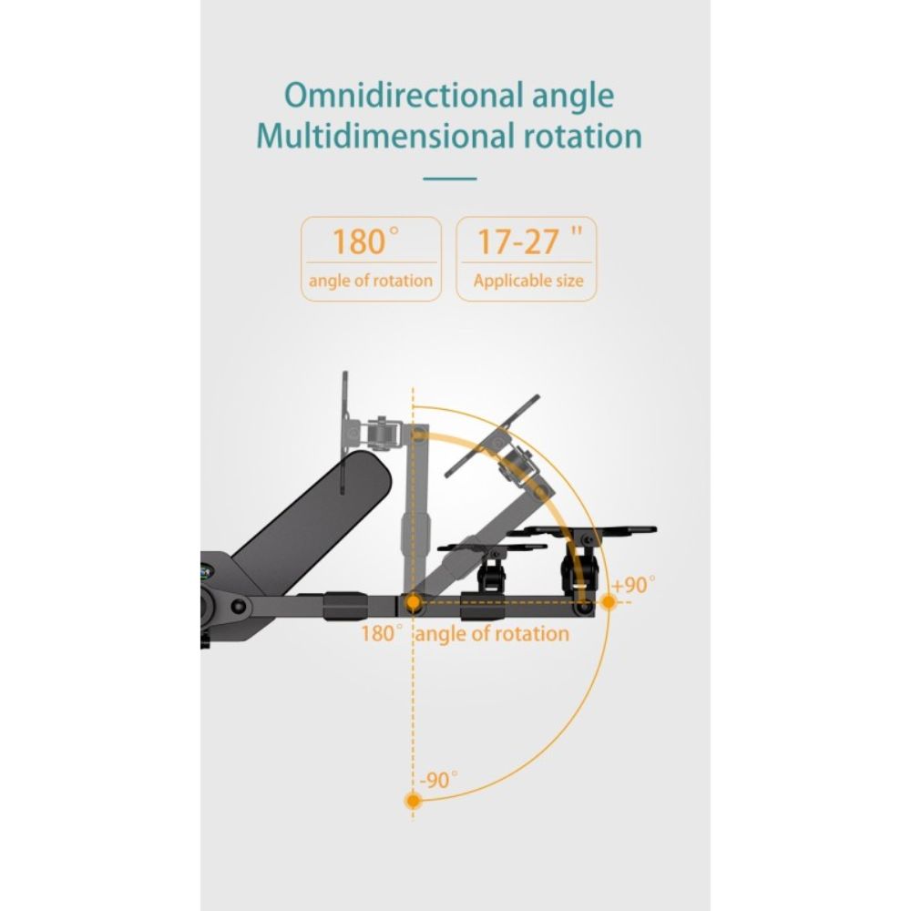 Kaloc DW240T Adjustable 4 Monitor Arm