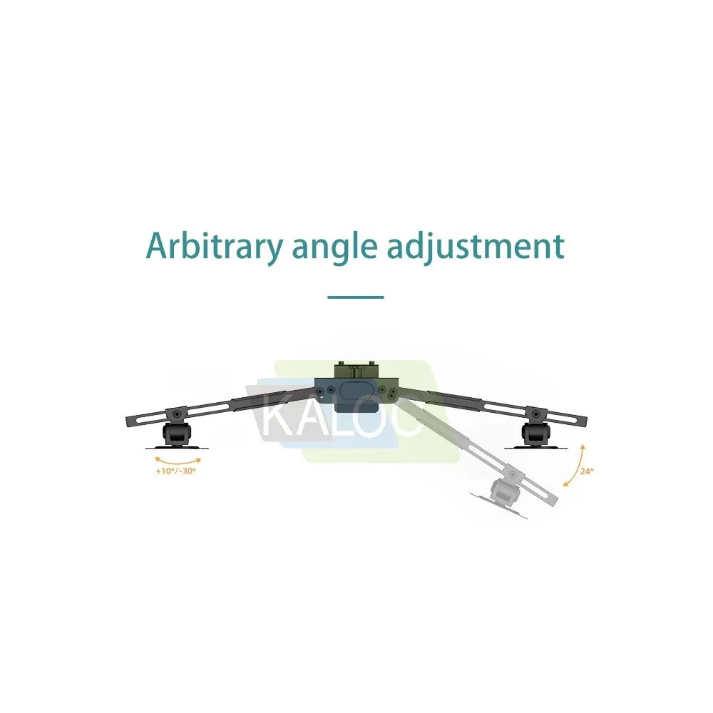 Kaloc DZ220J Adjustable Horizontal Dual Monitor Arm