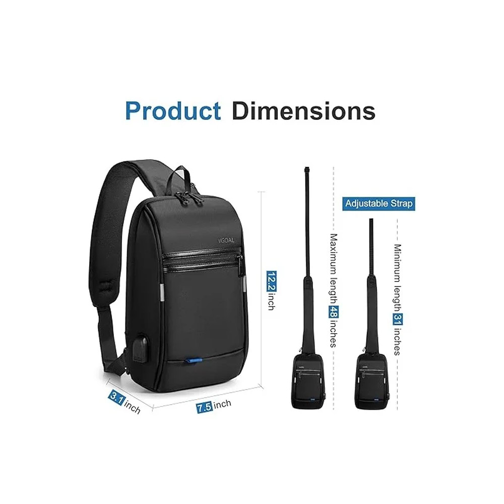 Kingsons – Vgoal FG6307W Premium Sling Backpack