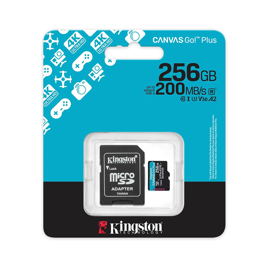 Kingston Canvas Go Plus 256GB microSD Card