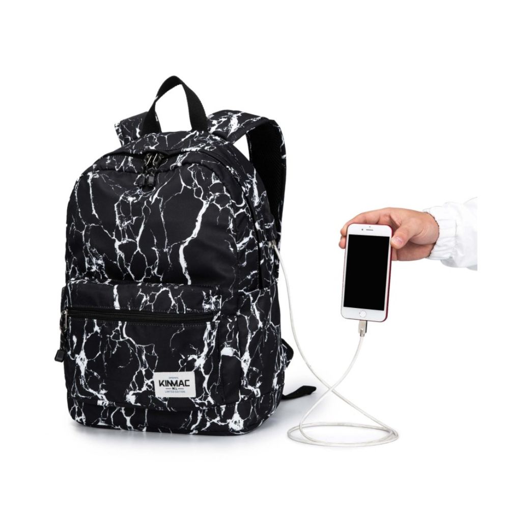 Kinmac Backpack KMB437 Black Marble