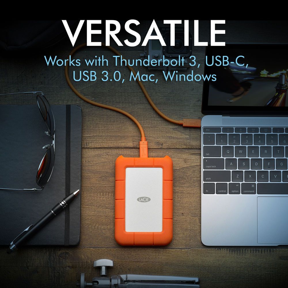 LaCie 5TB Rugged USB 3.1 Gen 1 Type-C External Hard Drive