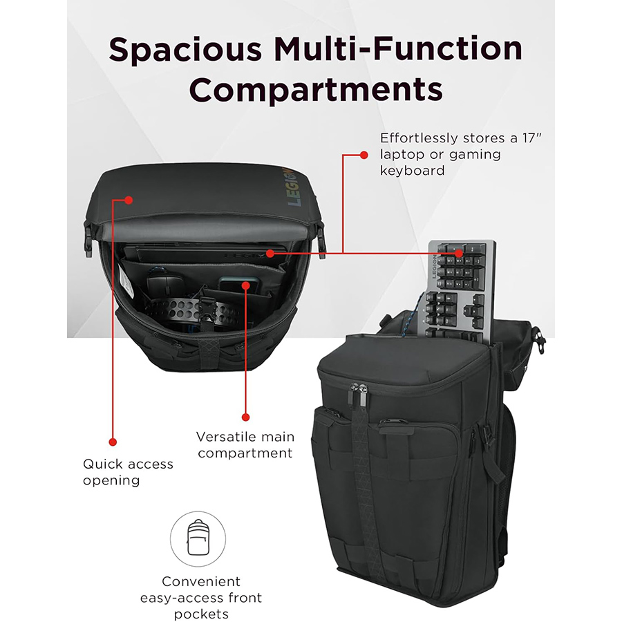 Lenovo Legion Active 17″ Gaming Backpack - Black (Tax Included )