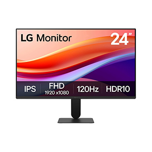 LG 24″ FHD IPS 120Hz HDR10 Monitor with Slim Stand
