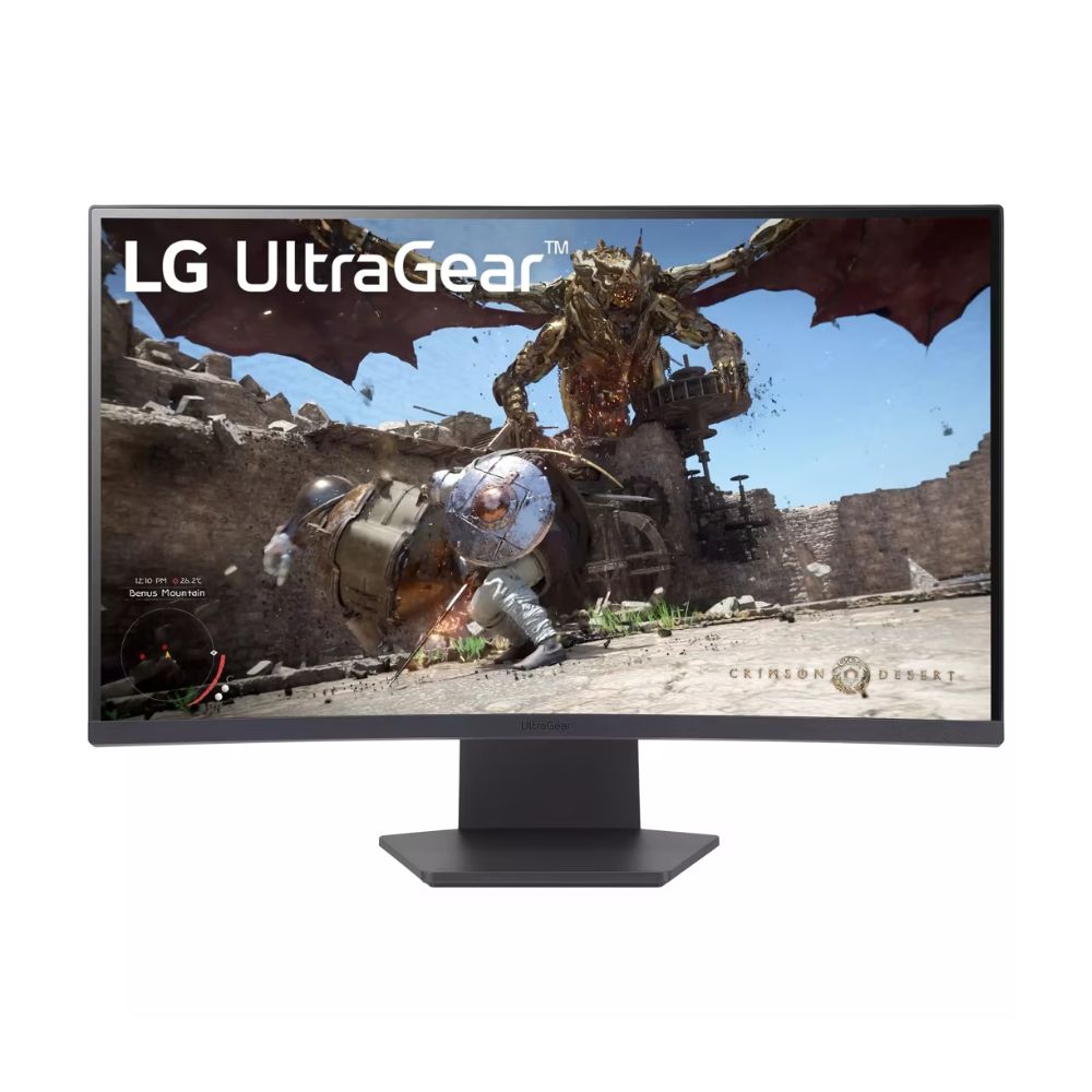 LG 27” UltraGear™ QHD 180Hz 1ms AMD FreeSync™ HDR10 1000R Curved Gaming Monitor – 27GS60QC-B..