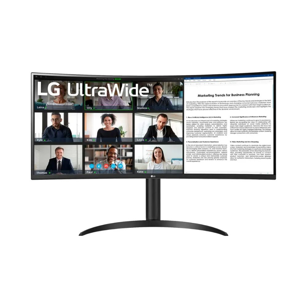 LG Curved UltraWide – 34″ VA WQHD 100Hz Monitor – 34WR55QK-B
