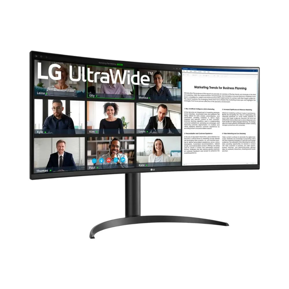 LG Curved UltraWide – 34″ VA WQHD 100Hz Monitor – 34WR55QK-B