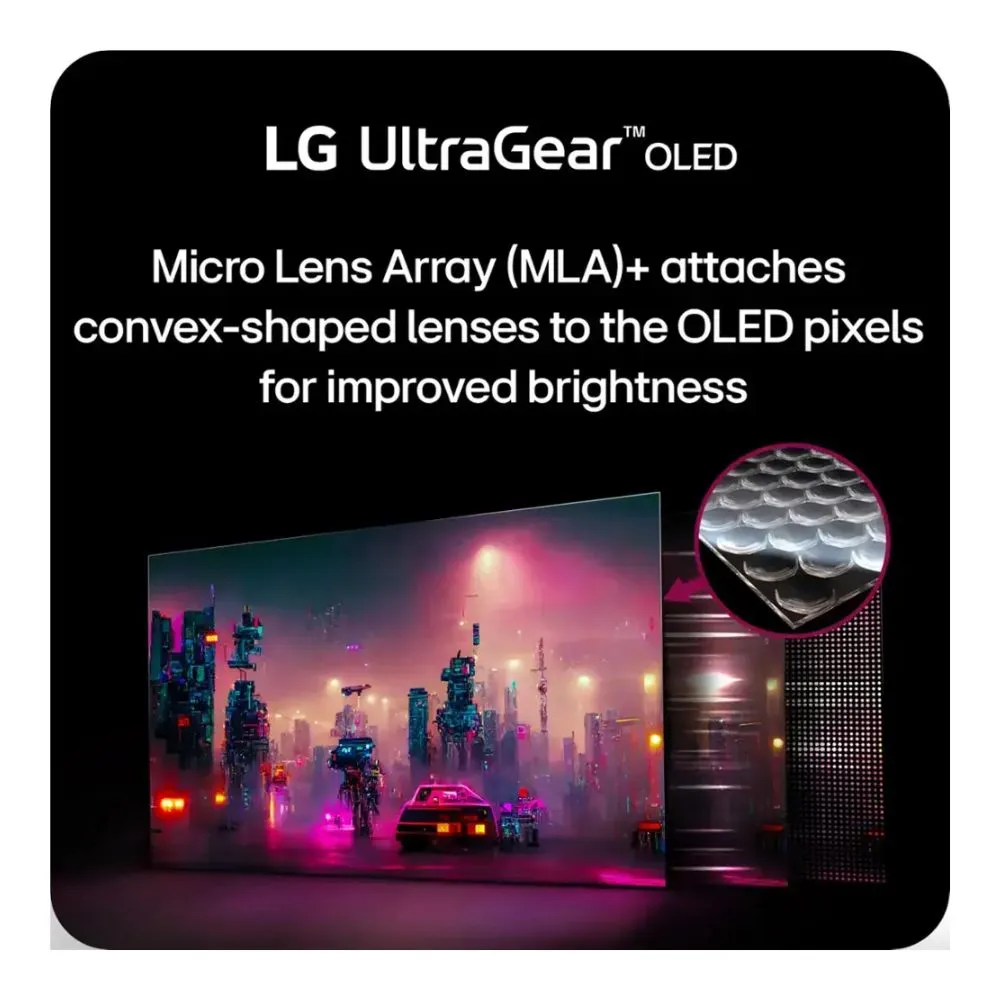 LG UltraGear 45″ 240Hz OLED Curved Gaming Monitor | 45GS96QB-B