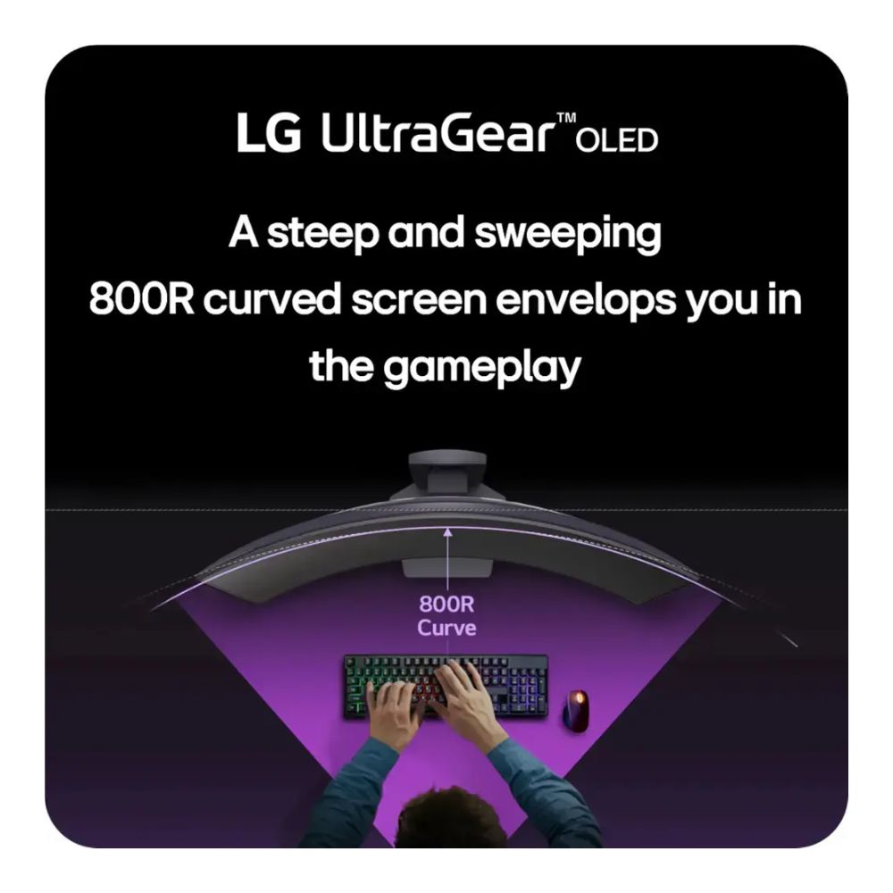 LG UltraGear 45″ OLED Curved WQHD 240Hz 0.03ms FreeSync..