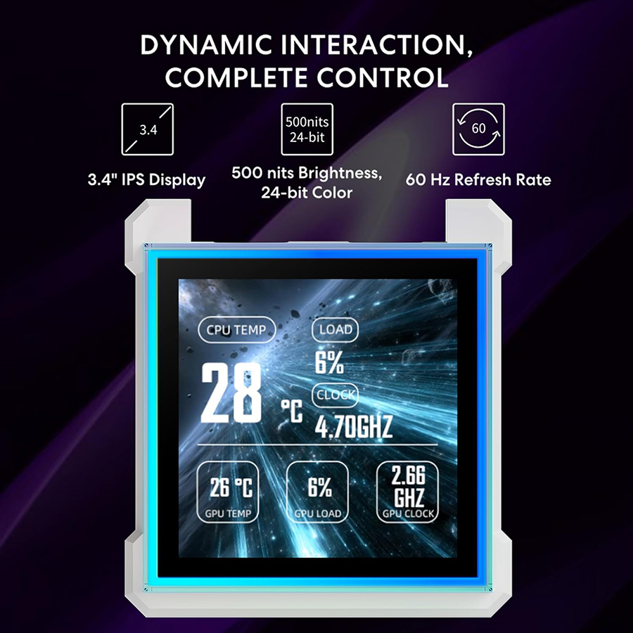 Lian Li HydroShift II LCD-S 360N fanless Black
