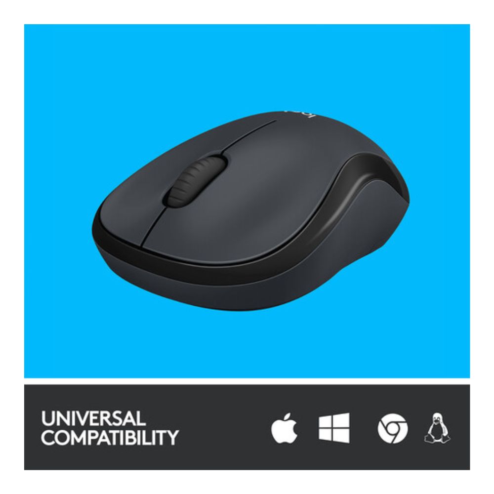 Logitech M220 SILENT Wireless Mouse (Black)