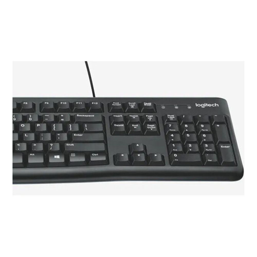 Logitech MK120 Corded Keyboard and Mouse Combo – Durable and Spill-Resistant Design
