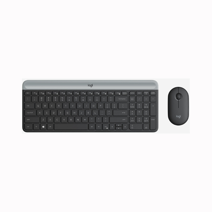 Logitech MK470 Slim Combo Desktop White