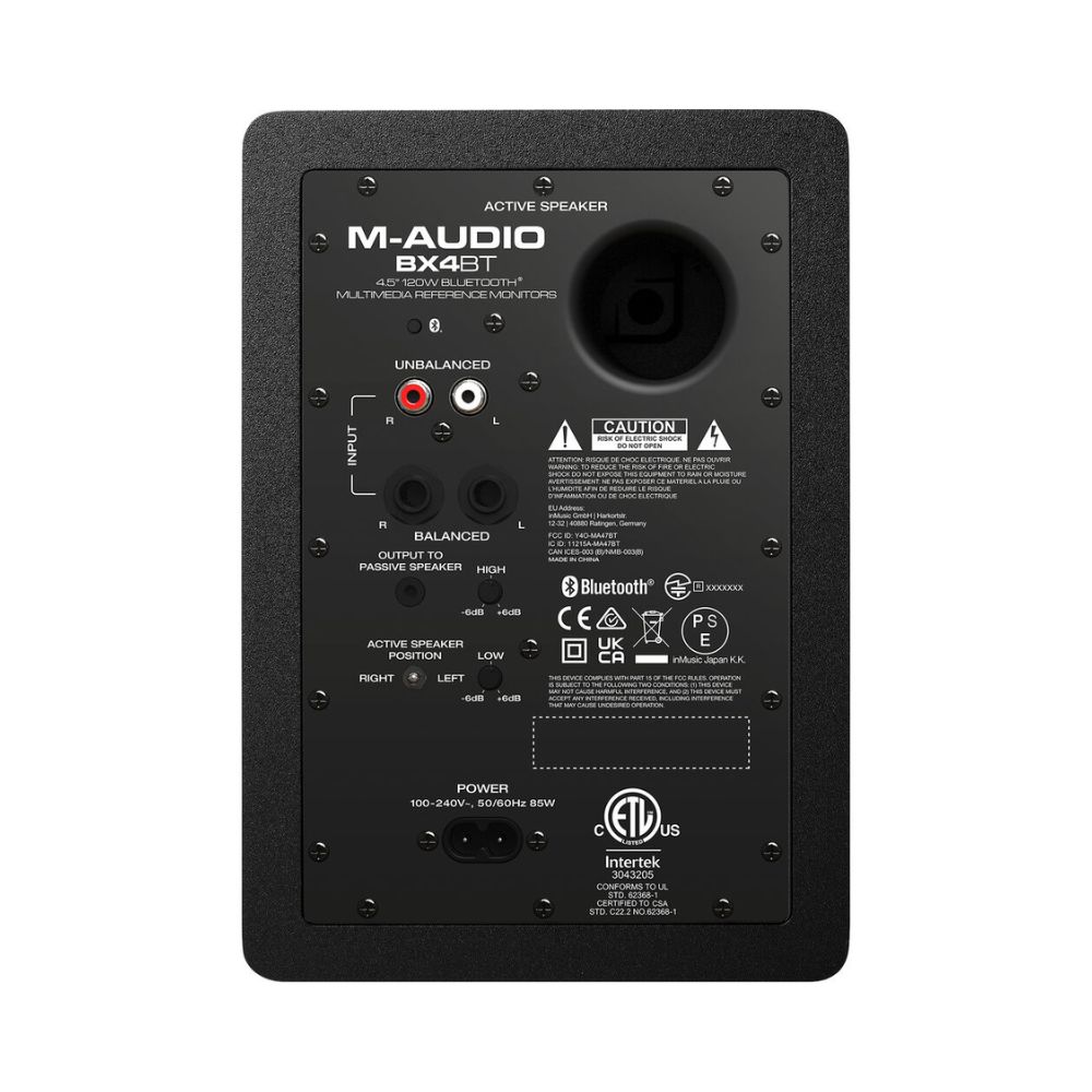 M-Audio BX4BT 4.5″ 120W Studio Monitors (Pair)