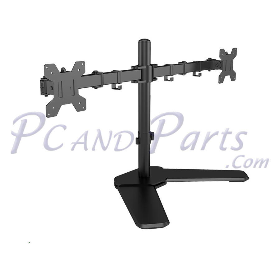 M042 Dual Desk Monitor Mount supports up to 32″