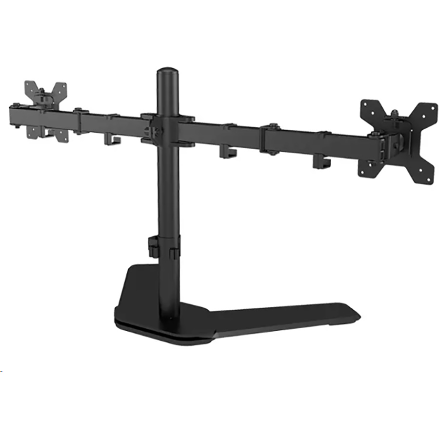 M042 Dual Desk Monitor Mount supports up to 32″
