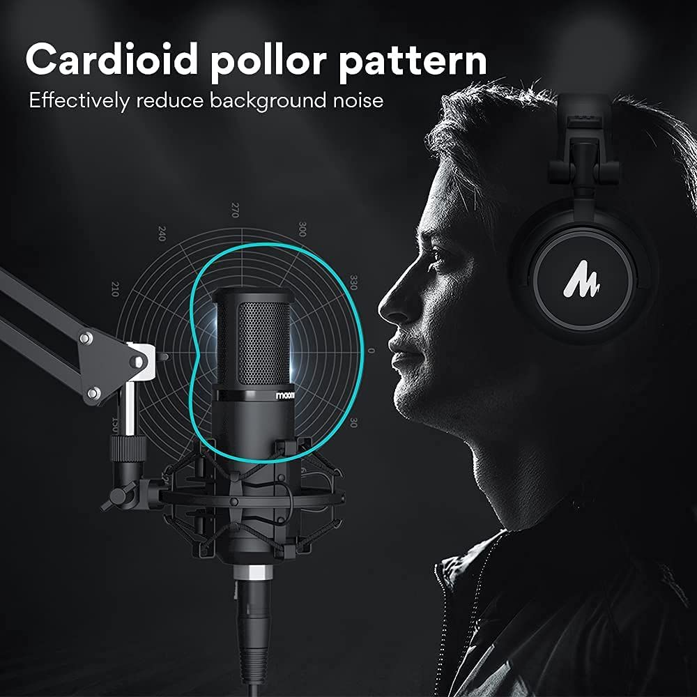 MAONO AU-PM320 Professional XLR Condenser Microphone Kit