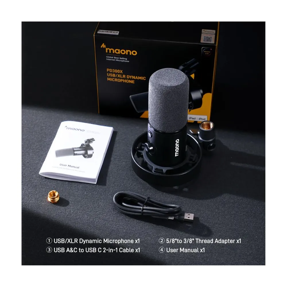 MAONO PD300X USB/XLR Dynamic Microphone