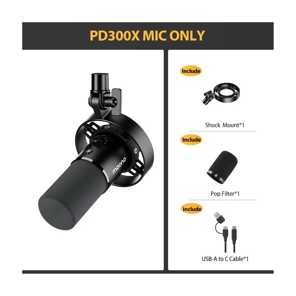 MAONO PD300X USB/XLR Dynamic Microphone