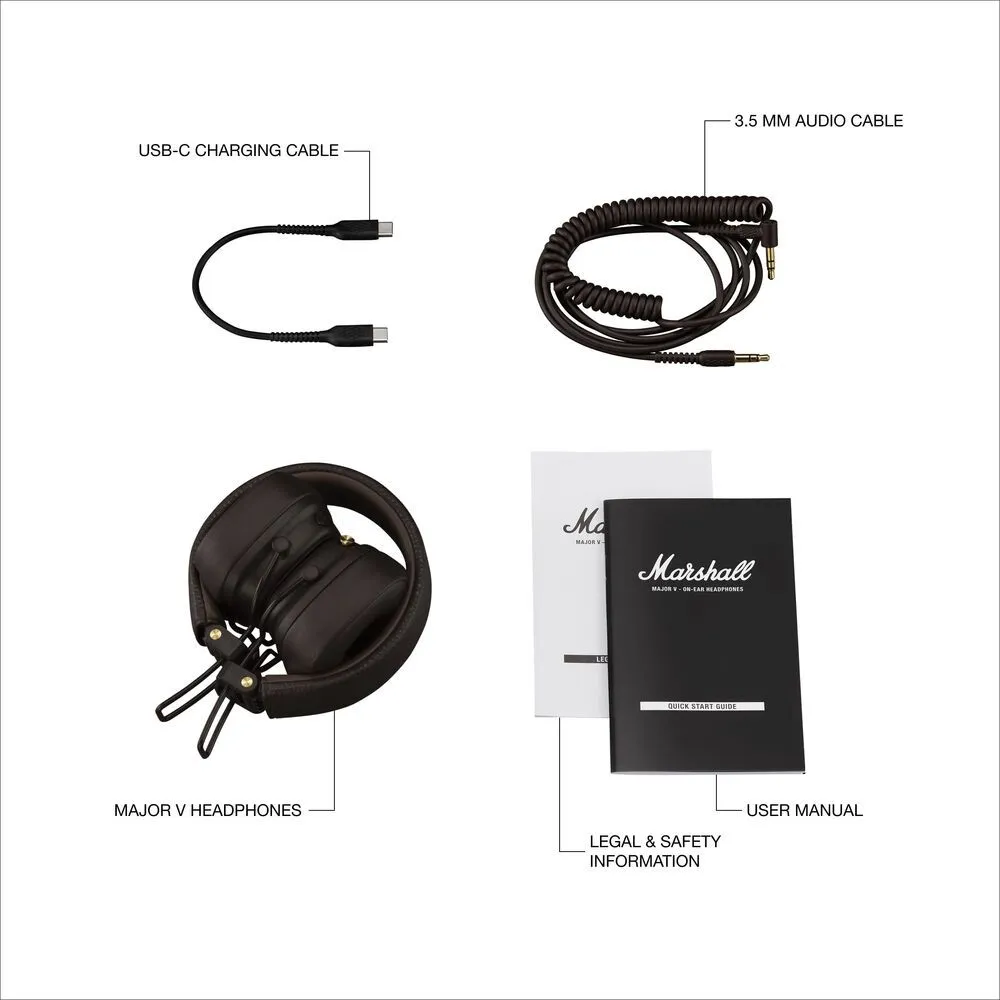 Marshall Major V On-Ear Wireless Headphones