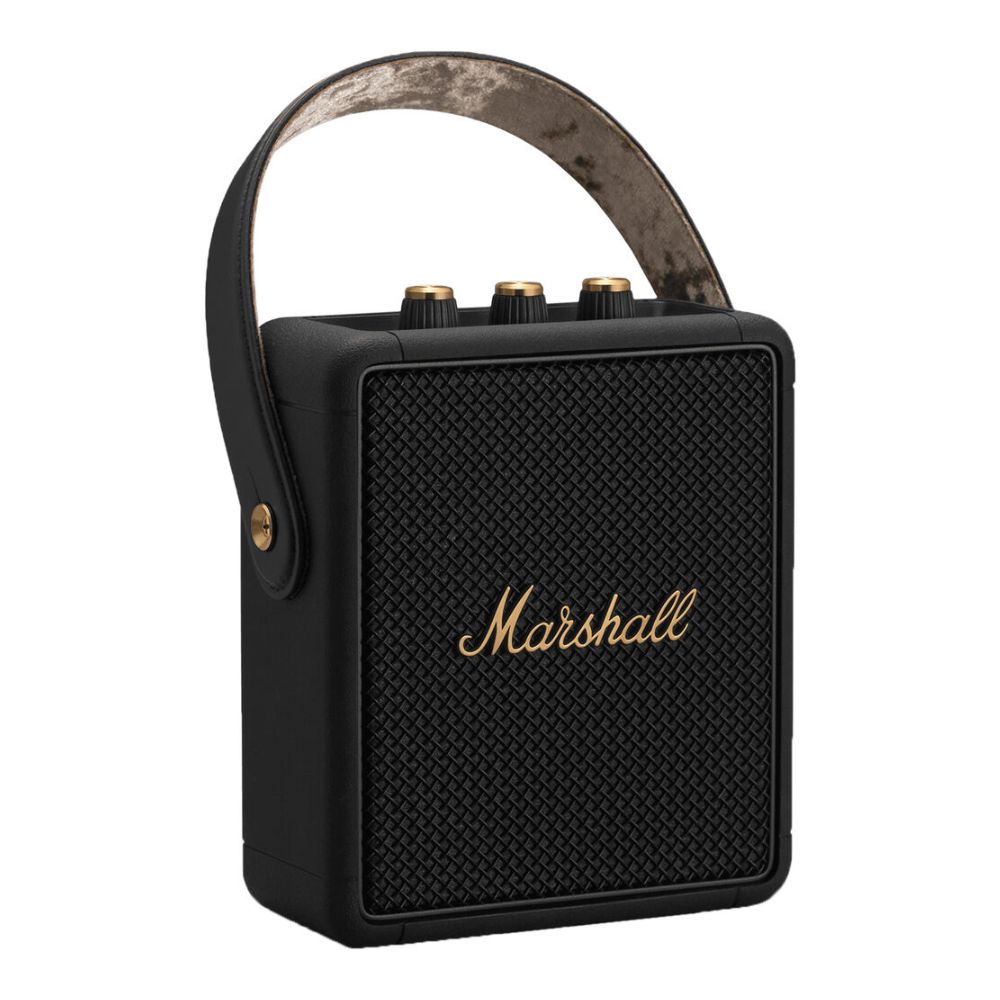 Marshall Stockwell II Portable Bluetooth Speaker (Black/Brass)