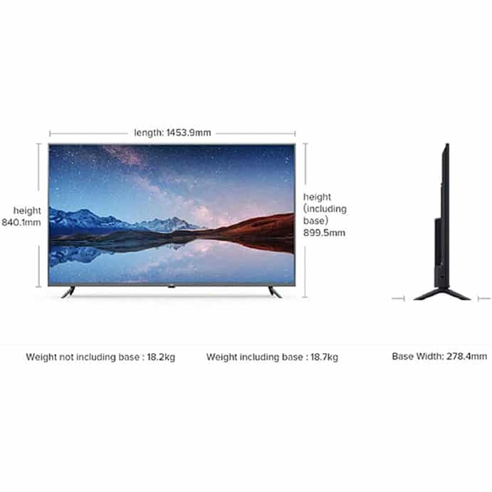 Mi TV 4S 65 Inch 4K – HDR10 UHD Smart TV