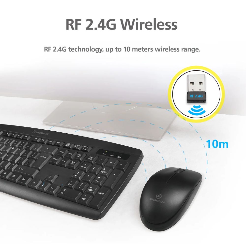 Micropack KM-203W Wireless Keyboard and Mouse Combo