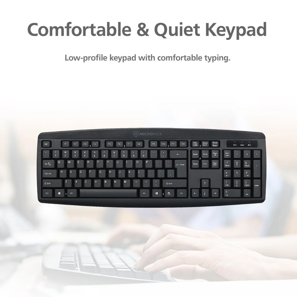 Micropack KM-203W Wireless Keyboard and Mouse Combo