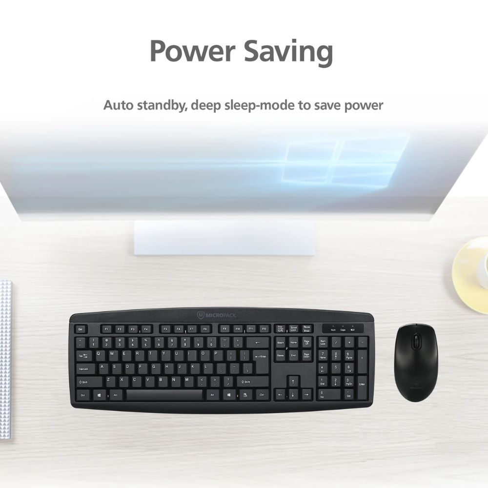 Micropack KM-203W Wireless Keyboard and Mouse Combo