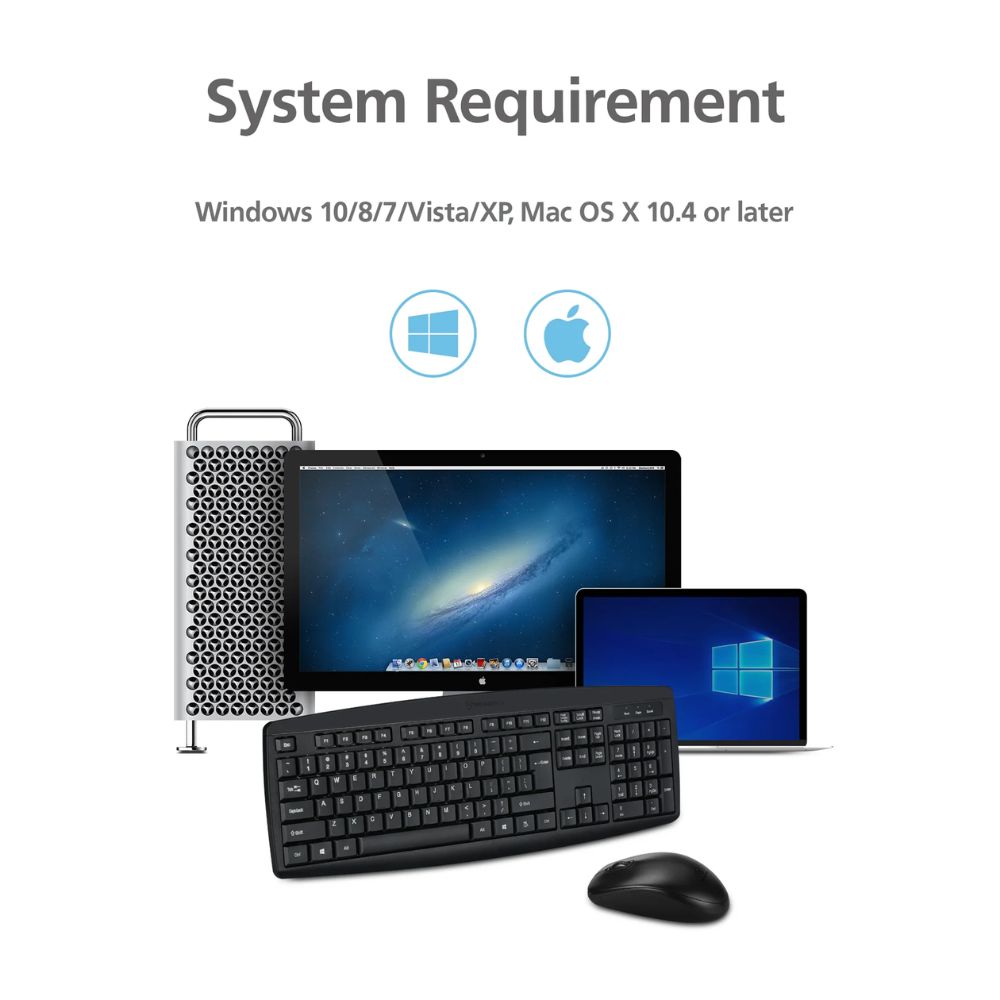 Micropack KM-203W Wireless Keyboard and Mouse Combo