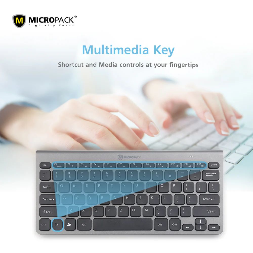 Micropack KM-218W Slim Wireless Mouse and Keyboard Combo