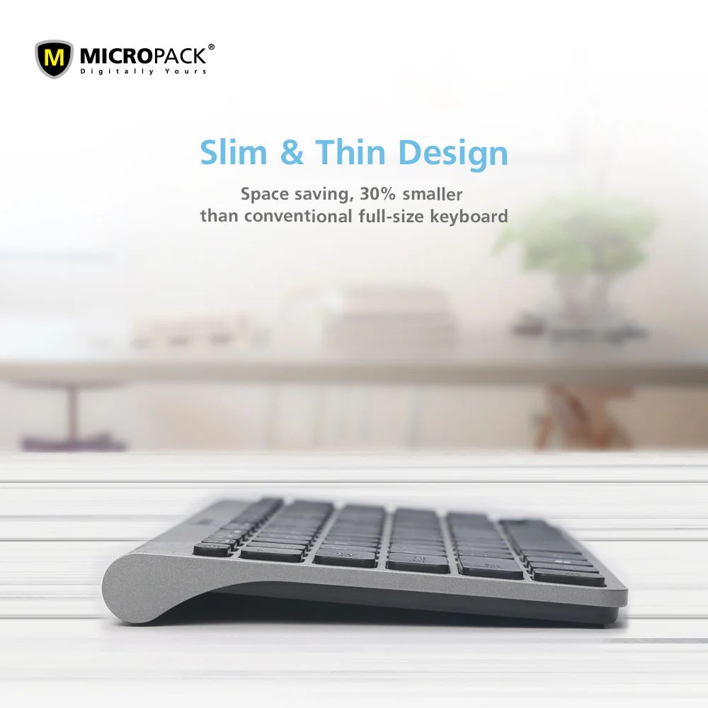 Micropack KM-218W Slim Wireless Mouse and Keyboard Combo